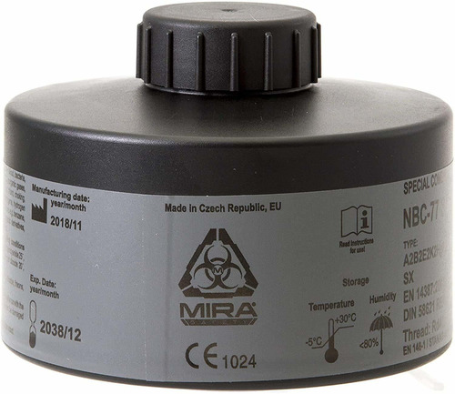 Mira Safety Nbc-77 Sof Fltro Mascara Ga In Filtro Cbrn 1