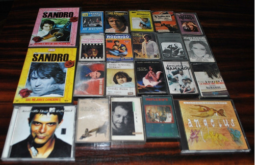 Lote Promo 22 Cassettes Cd Música Serrat Buarque Milanés 