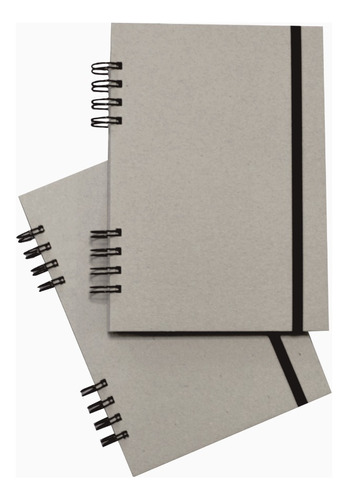 Cuaderno Universitario Gris A4 (21x30) 120 Hojas - Pack X2