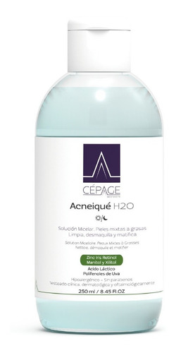 Cepage Acneique H2o Loción Micelar De Limpieza X 250 Ml