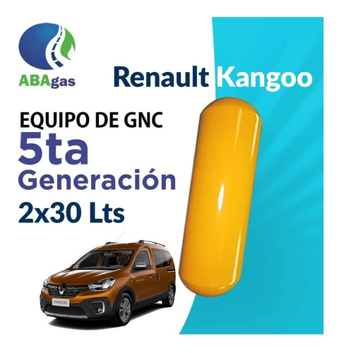 Imagen 1 de 8 de Equipo De Gnc 5ta Gen. Bajo Chasis Renault Kangoo