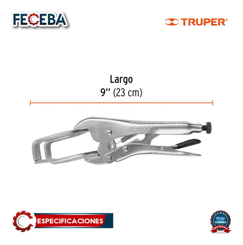 Pinza De Presión 9 Soldadora, Truper 17426
