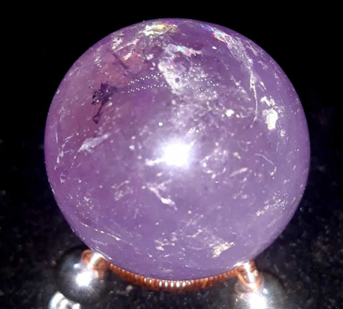 Bola Esfera De Cristal Amatista Natural / Améthystos Violeta