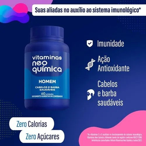 Kit 12x Vitaminas Centrotabs Homem 60 Comp - Neo Quimica