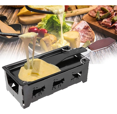 Raclette Brie Rechaud Derreter Queijos Antiaderente Portátil