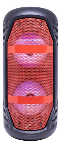 Caixa De Som Torre Portátil Bluetooth Rádio Potente Grande Cor Vermelho