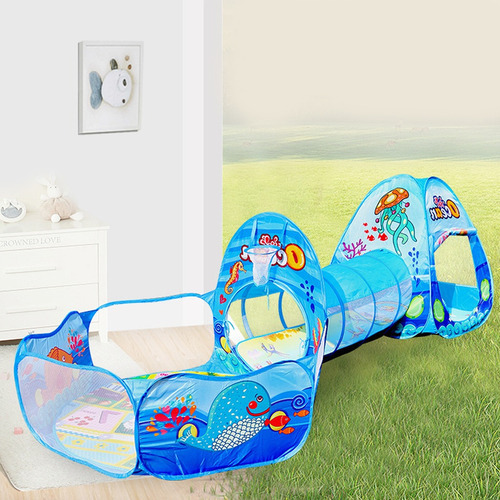 Carpa De Juego Portátil Plegable 3 En 1 Para Niños [bu