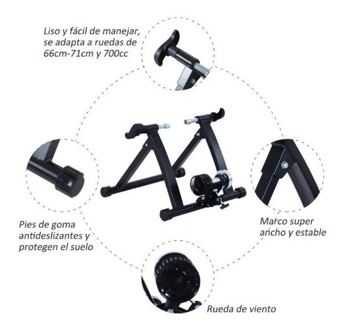 Imagen 3 de 3 de Rodillo Magnético Para Bicicleta Con 6 Niveles