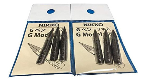 2 X Nikko Manga Pen Nib N-gpen Set De 3 Fotos (total De 6 Fo