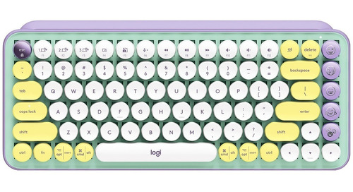 Teclado Bluetooth Logitech Pop Keys Retro Mecánico Emojis