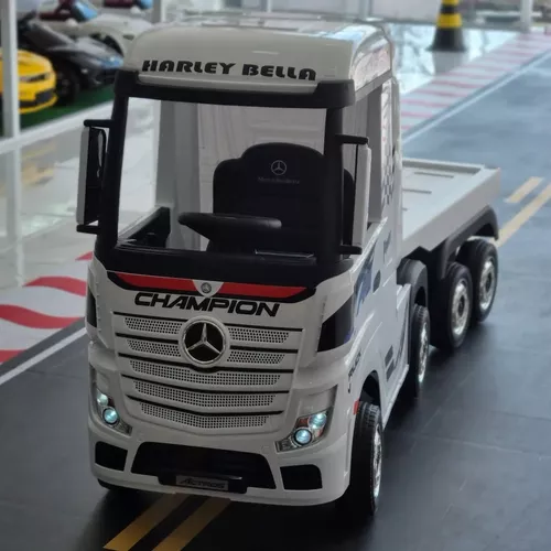 Mini Caminhão Elétrico Infantil 12V Mercedes Benz Actros com