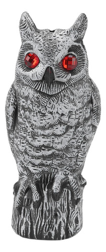 Búho Con Cuernos Falsos Para Disuadir Pájaros, Decoración