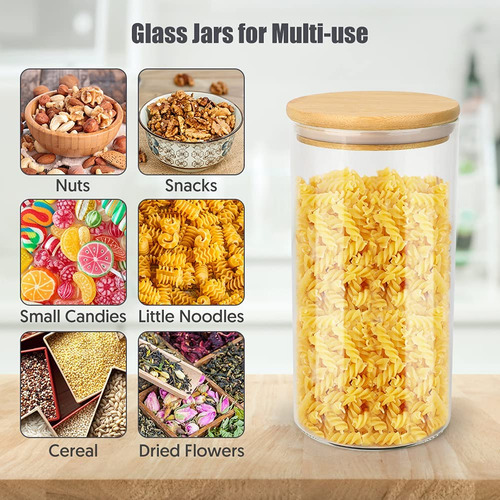 Paquete De 3 Tarros De Vidrio Para Alimentos De 1500 Ml Con