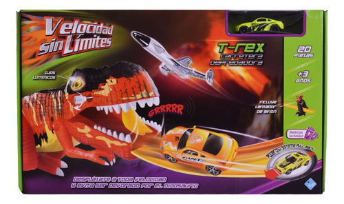 Pista De Autos Dinosaurio Tipo Hot Wheel Velocidad Sin Limit