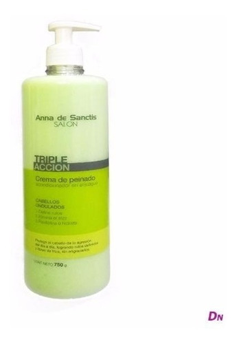 Crema Para Rulos Anna De Sanctis Cabellos Ondulados 750 Gr