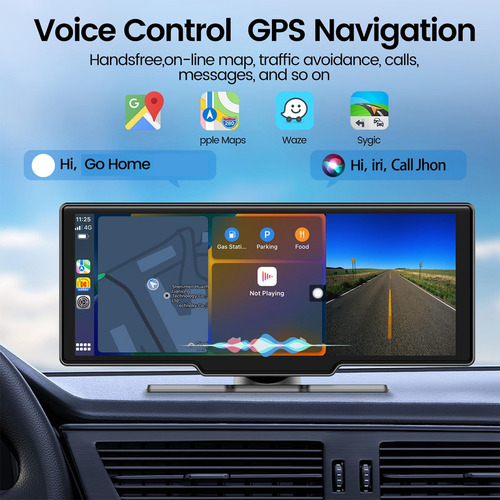 Tela Sem Fio Carplay, Tela De Toque Estéreo De Carro De 10,2