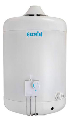 Termotanque Multigas Escorial 45lts Conexión Superior Blanco