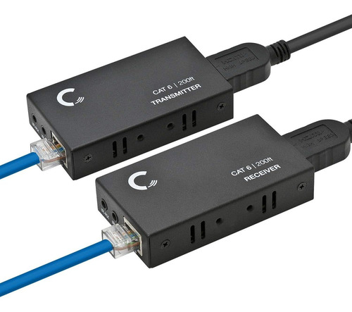 Extensor Hdmi Sobre Cable Ethernet Cat5e Cat6 Cat7 H...