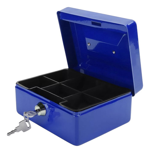 Caja De Seguridad Metal Para Efectivo Con Cerradura Y Llaves