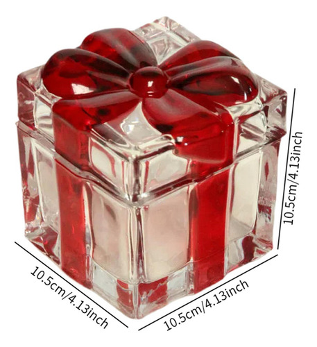 Tarro De Cristal Para Almacenar, Tarro Para Caramelos Rojo