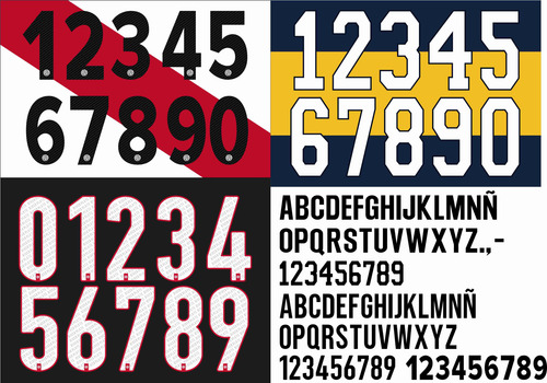 Tipografia River Plate Boca Jr Pack 2025 L