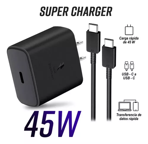 Cargador USB C Carga Rapida 45W para Samsung Galaxy S22+/S22 Ultra