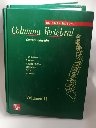 Columna Vertebral 2 Tomos Herkowitz (Usado)