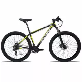 Mountain bike Absolute Nero R29 15" 21v frenos de disco mecánico cambios Shimano color negro/amarillo