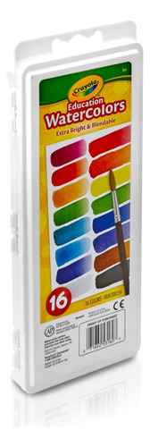 Juego De Pintura De Acuarela Crayola 16 Unidades Lavable Multicolor