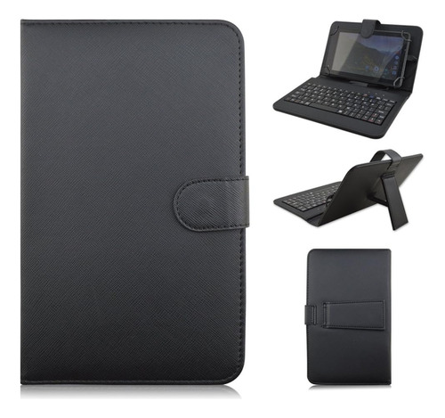 Funda Para Tabletas 7  Con Teclado Usb Universal Tipo Libro