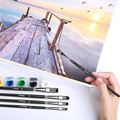 Vikewe Juego De Pinceles De Pintura Profesionales, 16 Unidad
