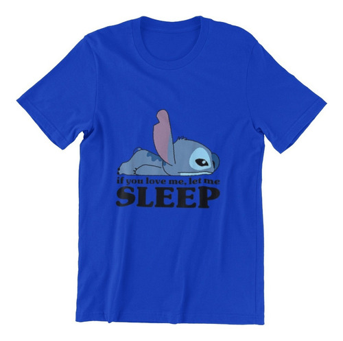 Polera Unisex Lilo Y Stitch Tocar Telefono Estampado Algodon
