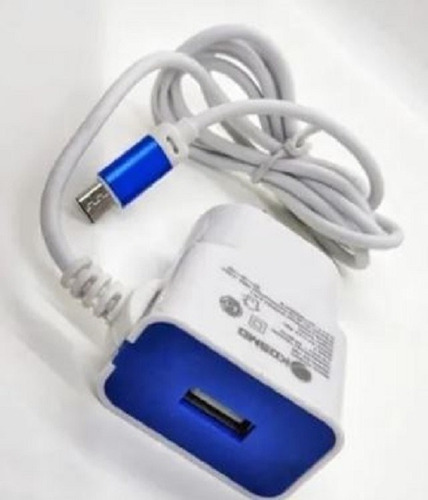 Cargador Rápido 2a Kosmo Micro Usb + 1 Entrada Usb Color Blanco