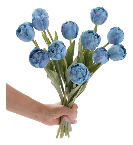 Artificial Flowers, 2 Bouquets/ 12pcs Artificial Tulips