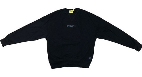  Sueter Sweter Crew Neck Marca Pow Color Negro