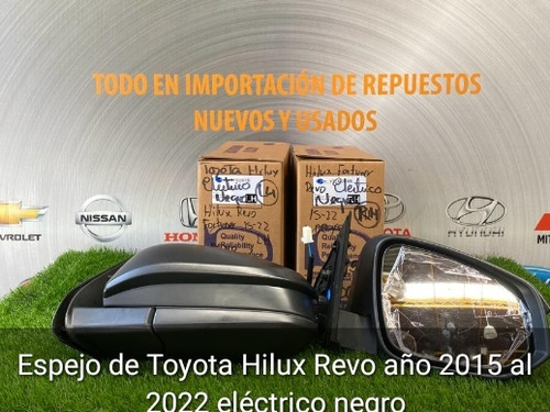 Retrovisor Eléctrico Toyota Hilux Revo Aplica2015 Hasta 2022