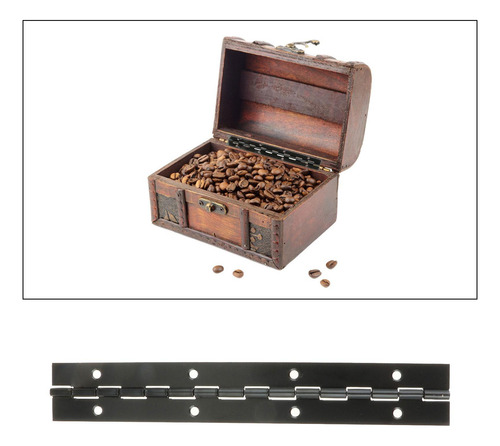 Dobradiça De Piano De Metal, Dobradiça De Topo 200x30x1mm