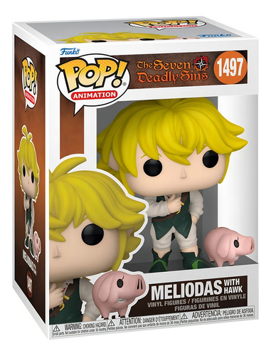 Funko Pop Meliodas Y Hawk #1497 The Seven Deadly Sins