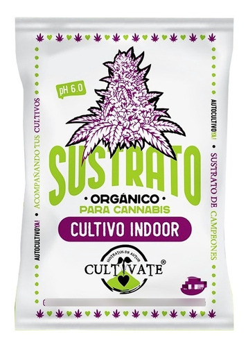 Sustrato Indoor 25 L Cultivate 100% Orgánico Candyclub