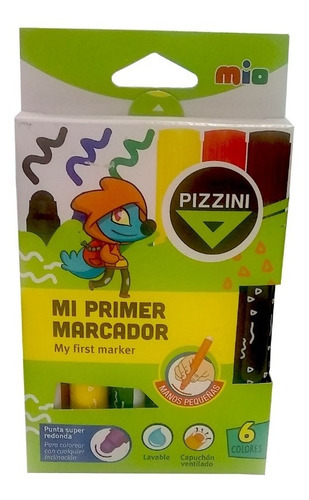 Imagen 1 de 1 de Mi Primer Marcador Pizzini X 6
