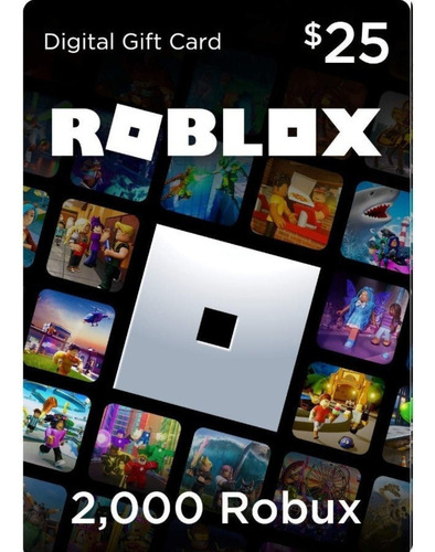 Tarjeta De 25$/2000 Robux Roblox - Digital