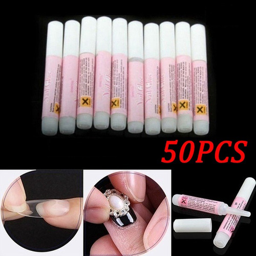 50pcs Mini Profesional Impermeable Belleza Uñas Postizas