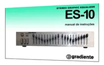 Comprar Manual Do Equalizador Gradiente Model Es-10 (cópia Colorida)