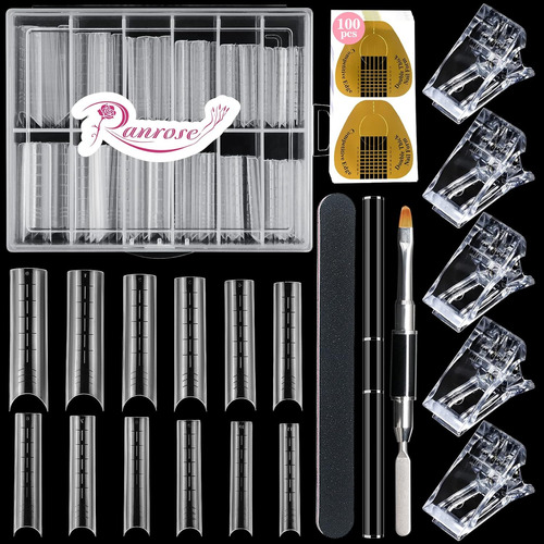 Ranrose Nail Dual Forms Set Para El Salón De Uñas 120 Piezas