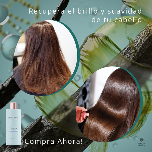 Shampoo Hidratante Dr. C. Tuna Con Acido Hialuronico. Caspa