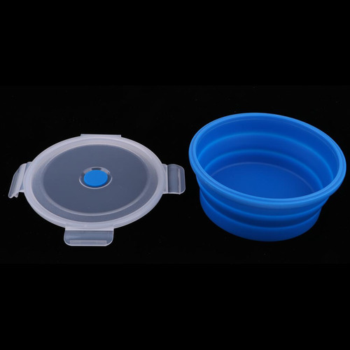 Cuenco De Camping De Silicona De Alimenticio Azul 1200ml