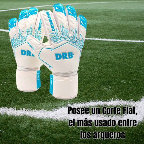 Guante Arquero Drb Royal 4.0 Pro Entrenamiento Fútbol Adulto Blanco 10