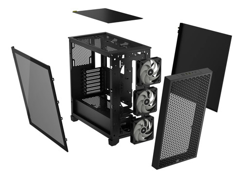 Gabinete Gamer Corsair 3000d Rgb Airflow, Cristal Templado