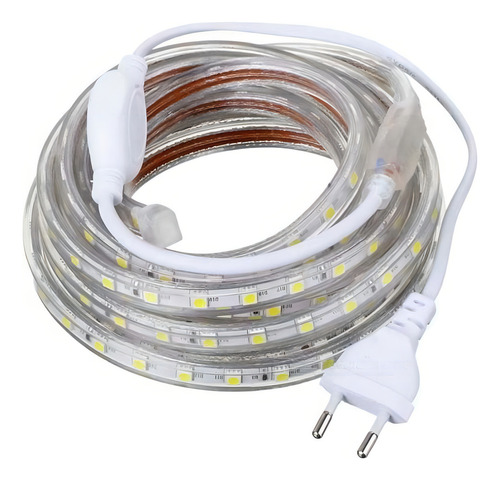 Fita Led Direto Na Rede Branco Frio Kit Com 3m Completa Cor Da Luz Branco-frio Tensão De Operação Voltagem