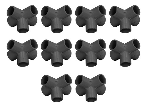 Pvc Pipe Connector 10 Pcs Fitting 20mm 5 Way Right Angle 3